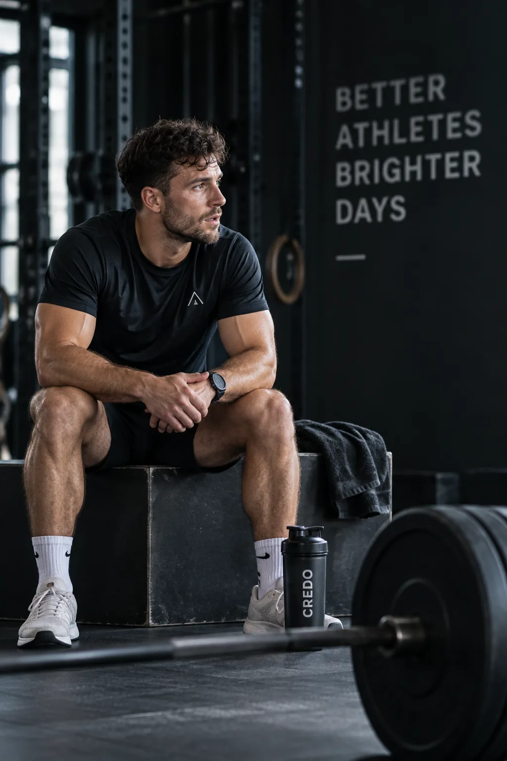 Credo Sports athlete resting during training
