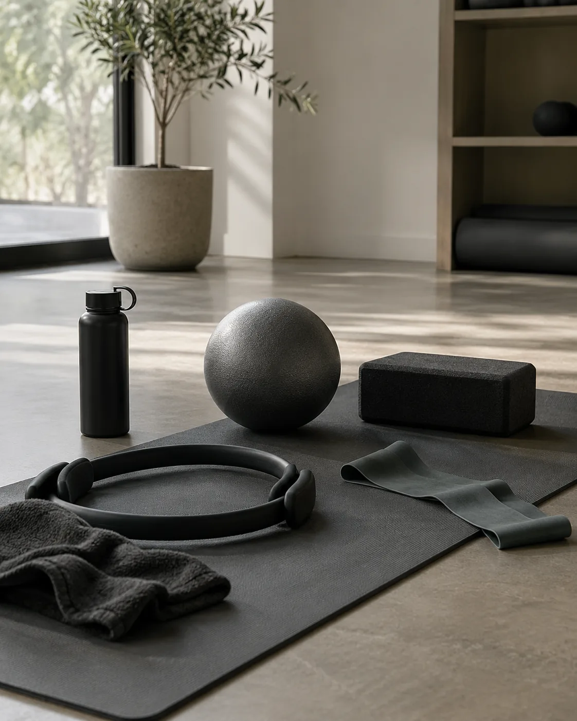 Pilates mat and training equipment